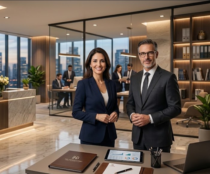 Ambiente profesional de trabajo en HG Consulting